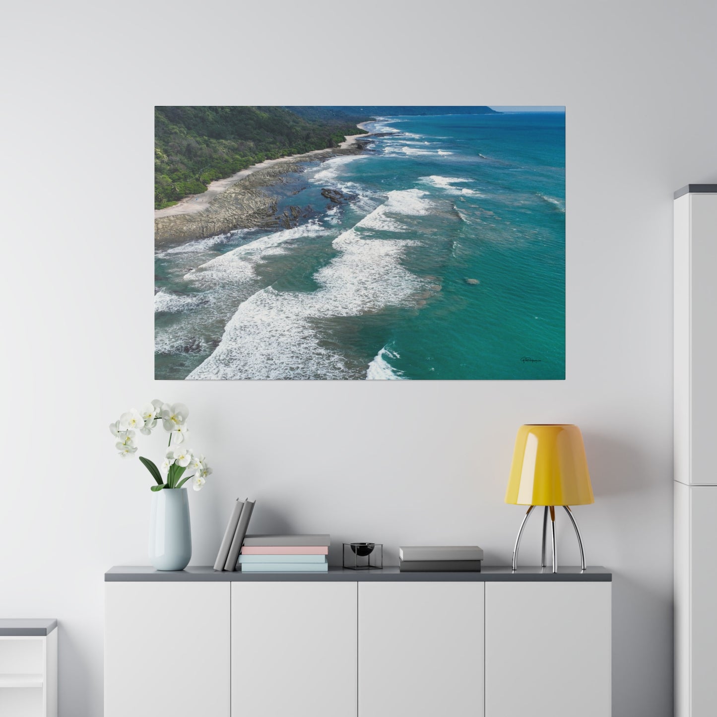 "Splendor of Santa Teresa Beach: Costa Rica's Tropical Hideaway"- Canvas