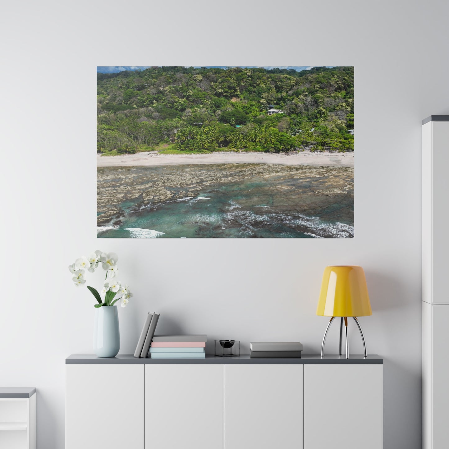 "Whispers of Paradise: Santa Teresa Beach & Malpais Beach, The Tropical Jewels of Costa Rica"- Canvas