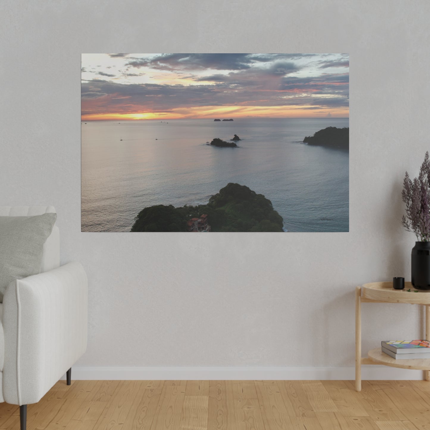 "Tropical Splendors: Hideaway in Las Catalinas, Guanacaste"- Canvas