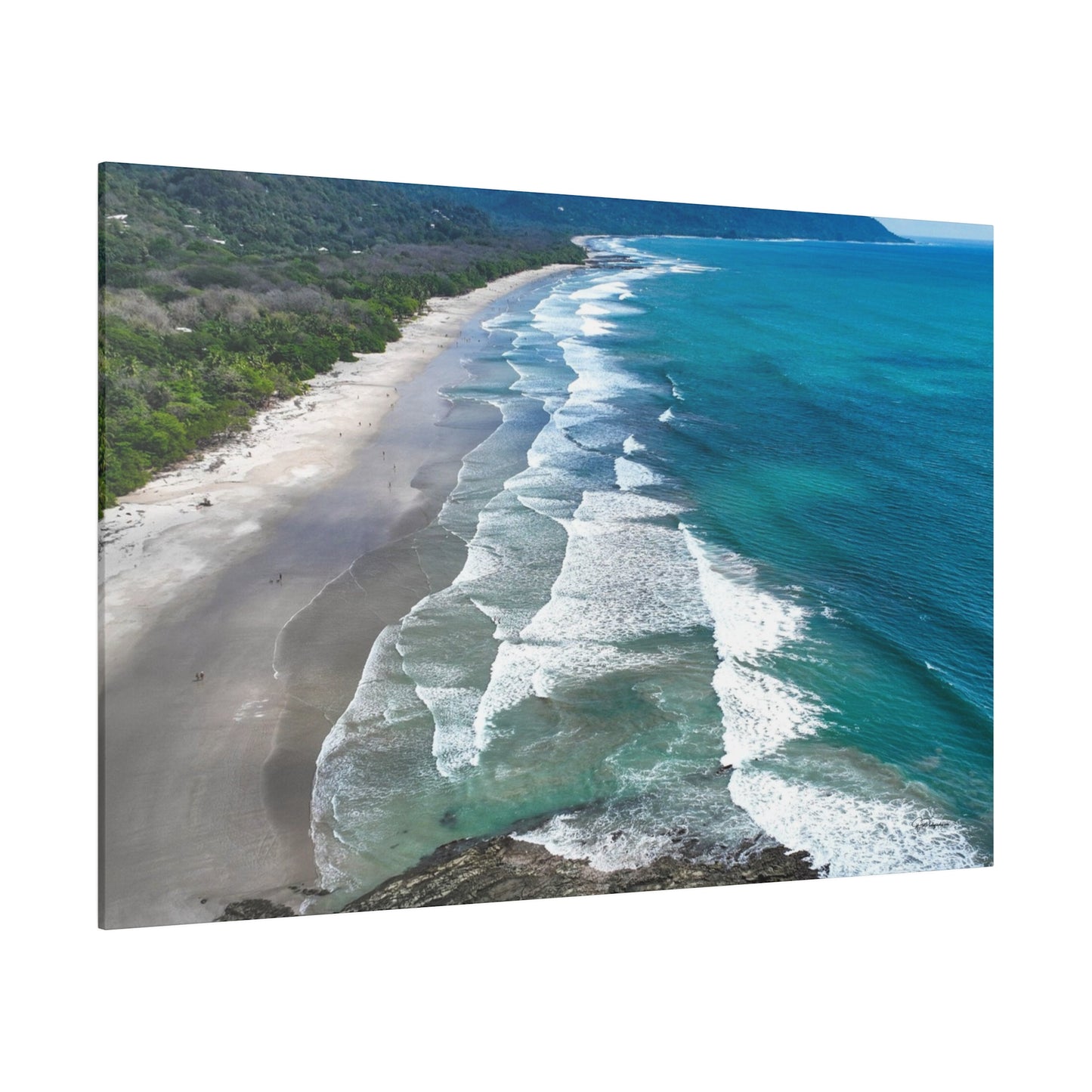 "Tropical Paradise: Sun-Kissed Moments at Santa Teresa Beach, Costa Rica"- Canvas