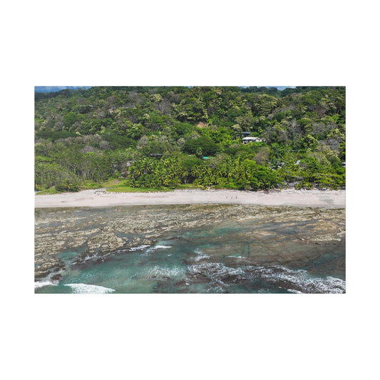 "Whispers of Paradise: Santa Teresa Beach & Malpais Beach, The Tropical Jewels of Costa Rica"- Canvas