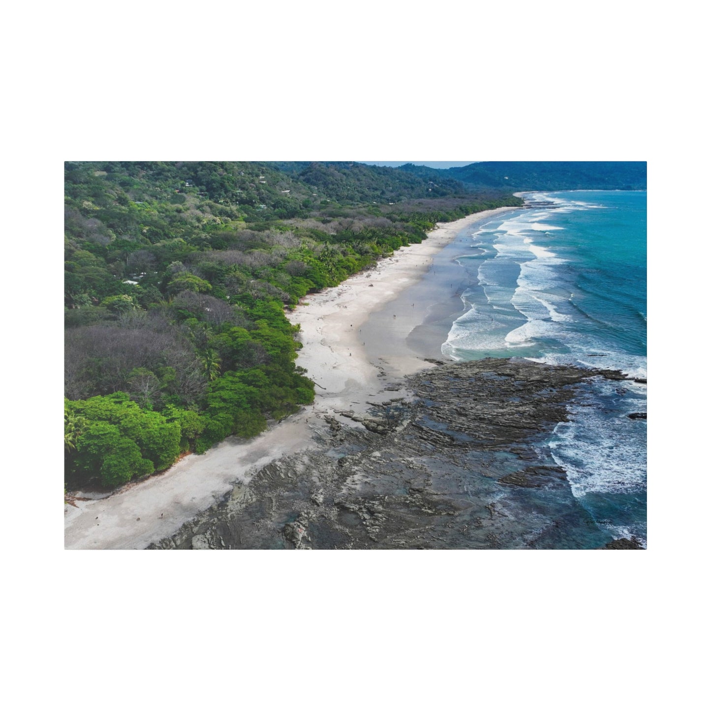"Tropical Odyssey: The Majestic Splendor of Santa Teresa Beach, Costa Rica"- Canvas