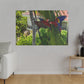 "Paradise Ascending: Marvellous Lapas Macaws in Tropical Flight"- Canvas