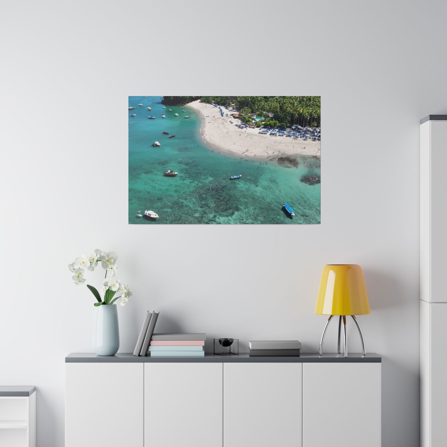 "Enchanted Escape: The Tropical Serenity of Isla Tortuga, Costa Rica"- Canvas