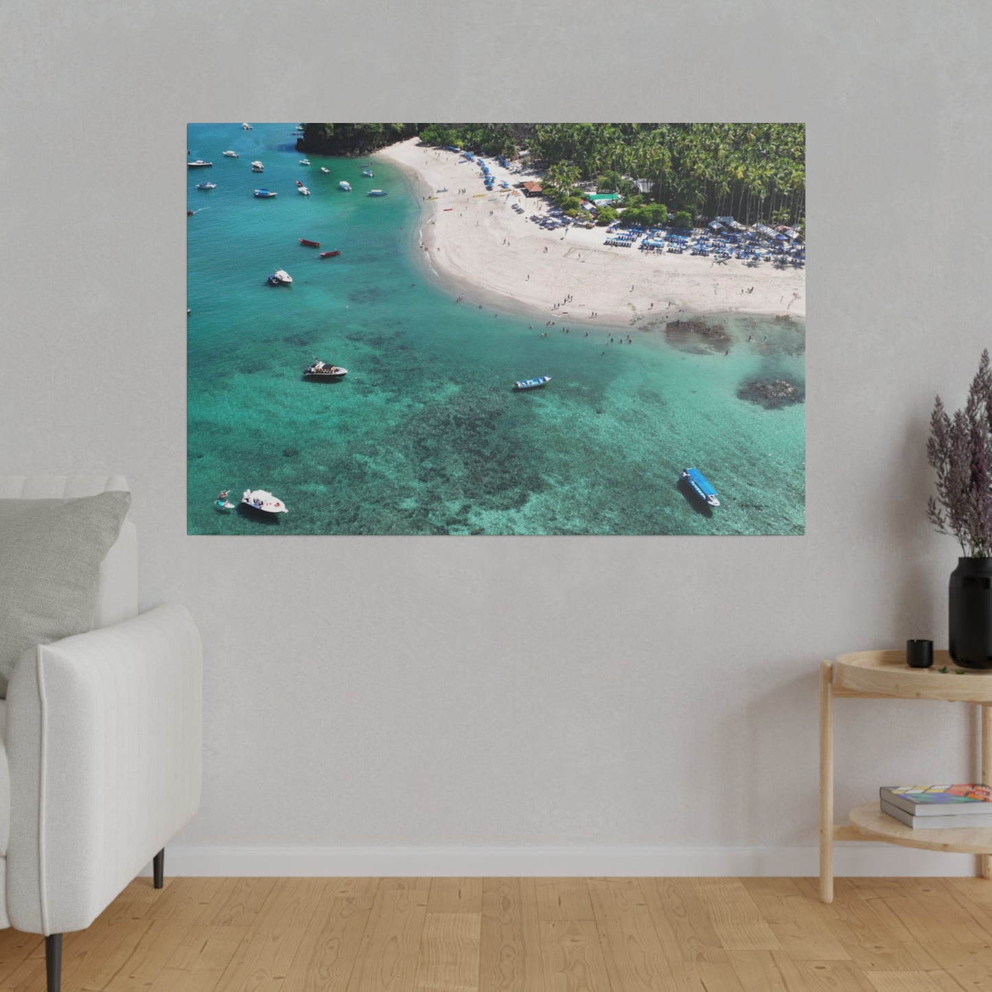 "Enchanted Escape: The Tropical Serenity of Isla Tortuga, Costa Rica"- Canvas