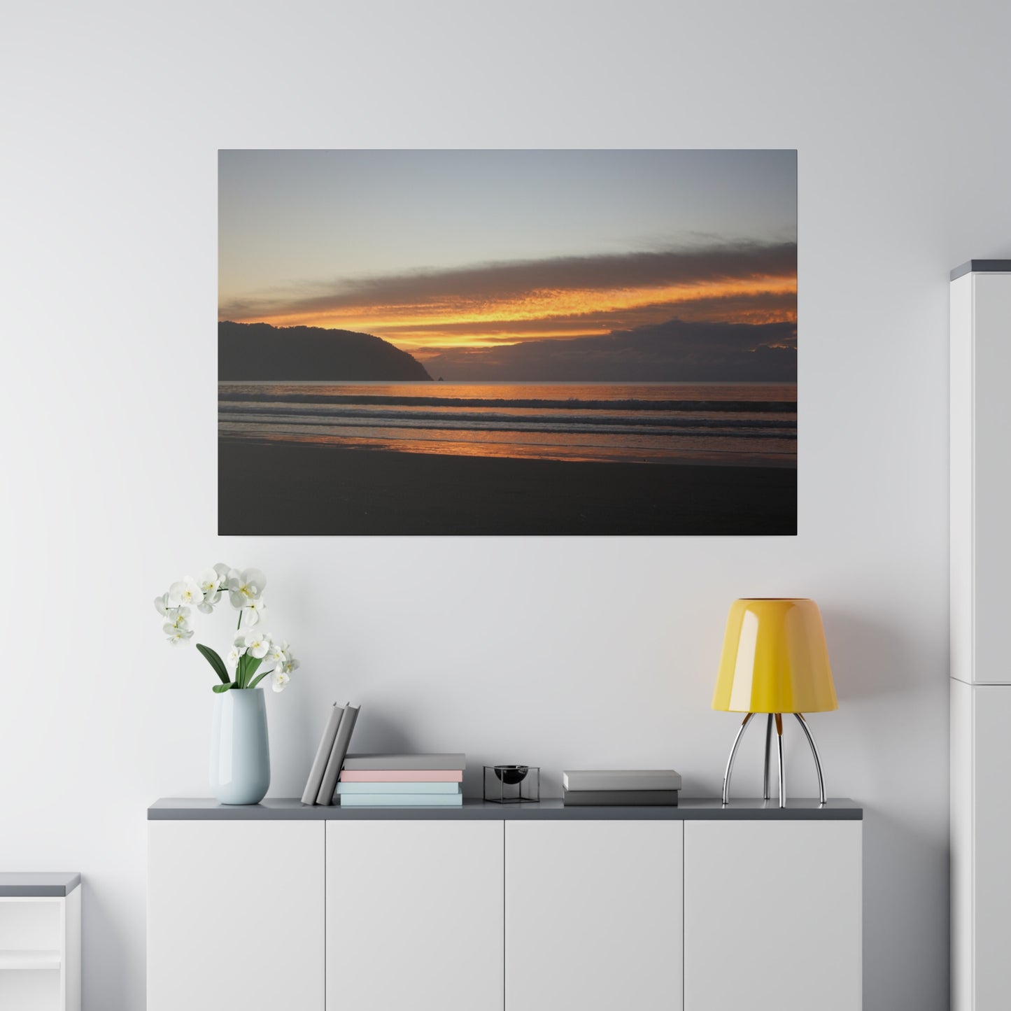 "Paradise Twilight: Costa Rica Sunset Serenade"- Canvas