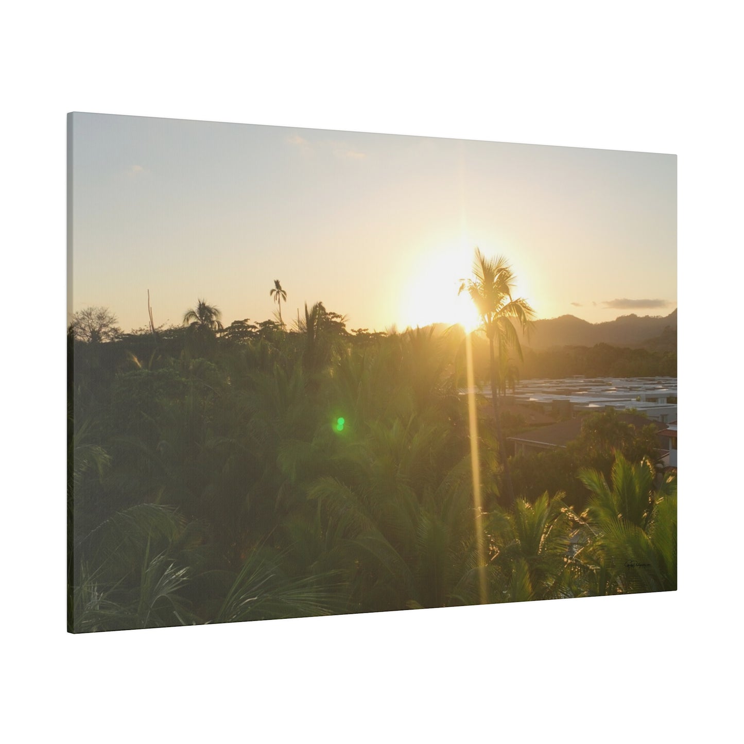 "Radiant Paradise: Costa Rica Sunset Serenity"- Canvas