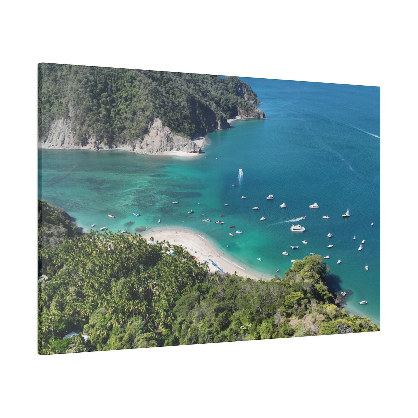 "Paradise Unleashed: Vivid Vistas of Isla Tortuga, Costa Rica"- Canvas