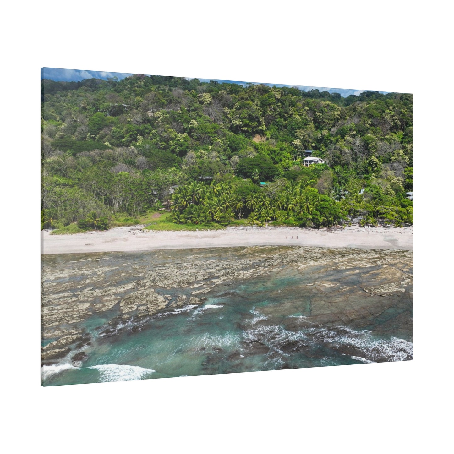 "Whispers of Paradise: Santa Teresa Beach & Malpais Beach, The Tropical Jewels of Costa Rica"- Canvas