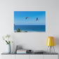 "Majestic Macaws: A Tropical Tapestry of Lapas in Flight"- Canvas