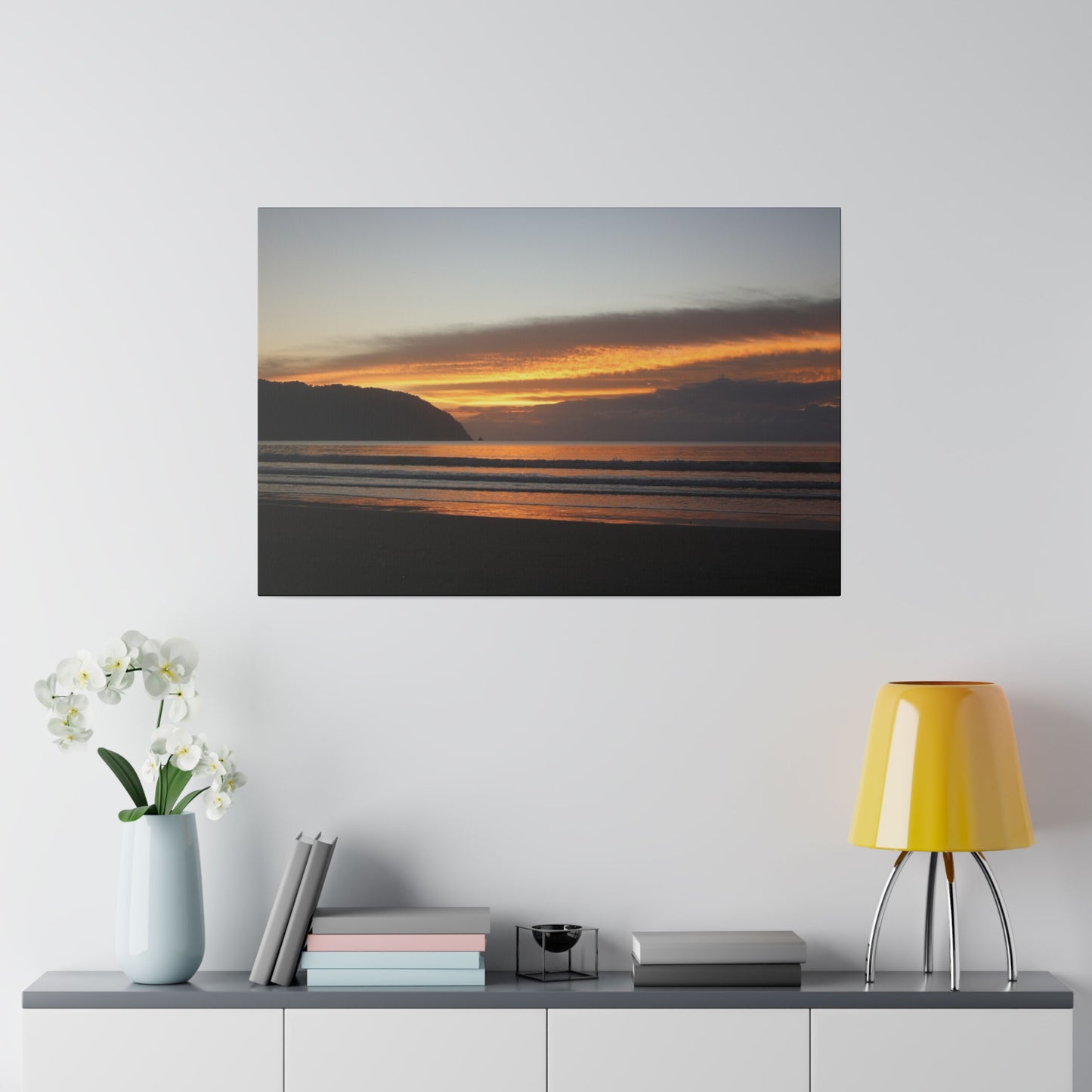 "Paradise Twilight: Costa Rica Sunset Serenade"- Canvas