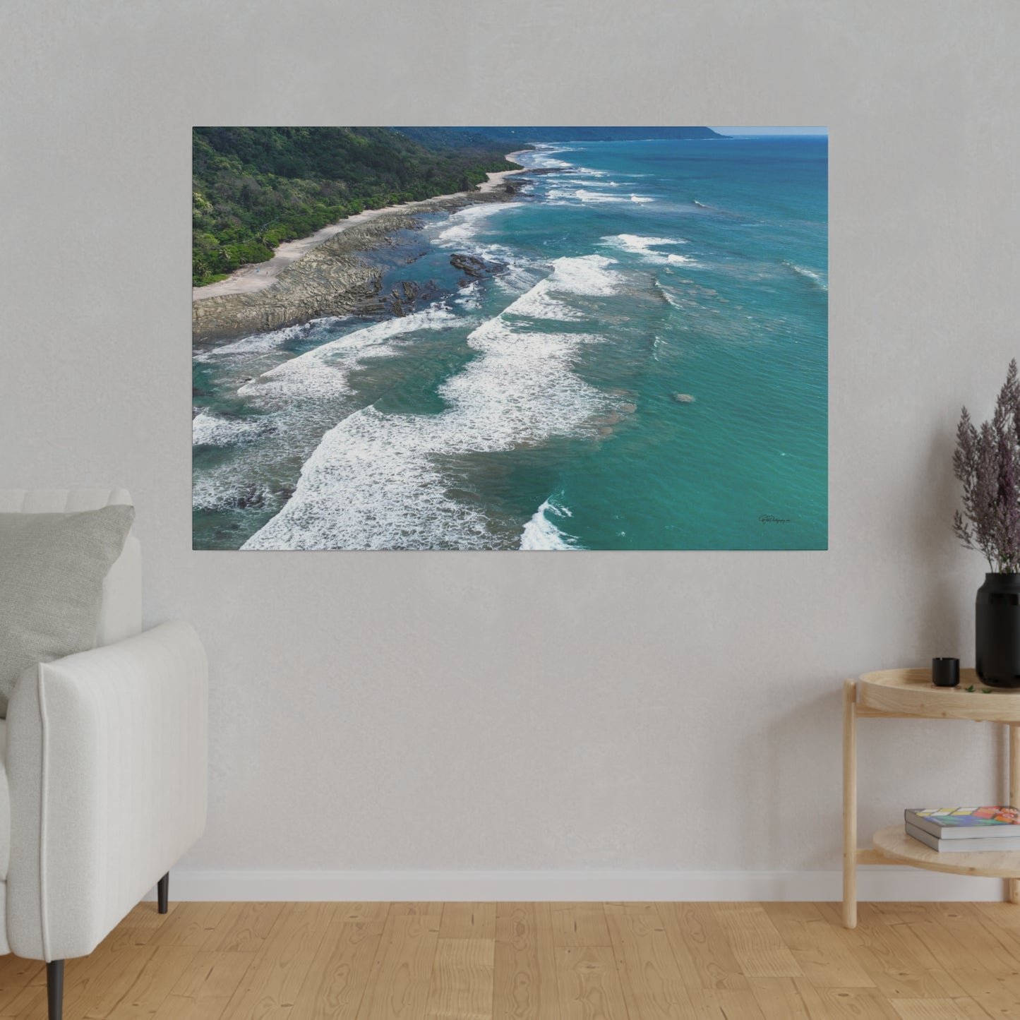 "Splendor of Santa Teresa Beach: Costa Rica's Tropical Hideaway"- Canvas