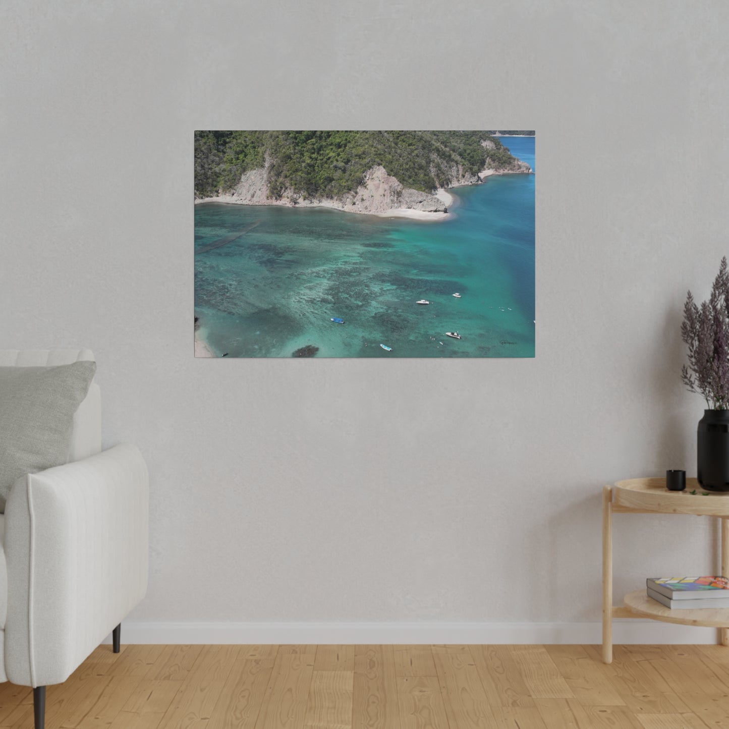 "Serenity Awaits: Tropical Harmony of Isla Tortuga, Costa Rica"- Canvas