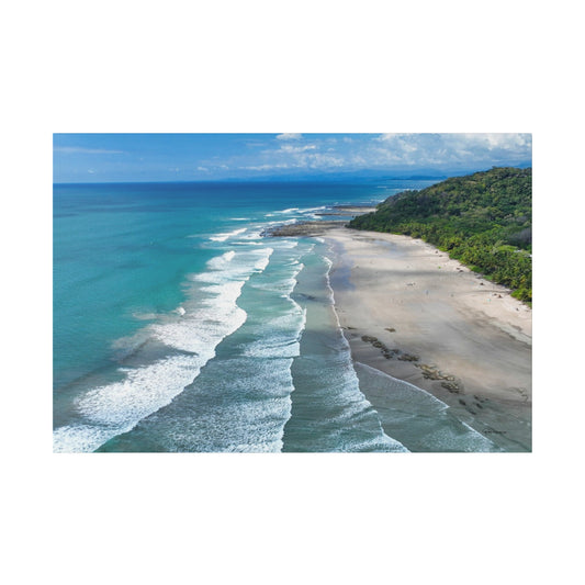 "Serene Splendors of Santa Teresa Beach: A Costa Rican Tropical Paradise"- Canvas