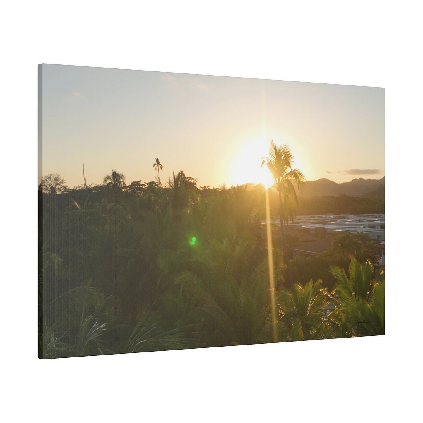 "Radiant Paradise: Costa Rica Sunset Serenity"- Canvas
