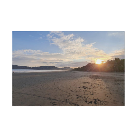 "Paradise Dusk: Costa Rica Sunset Serenade"- Canvas