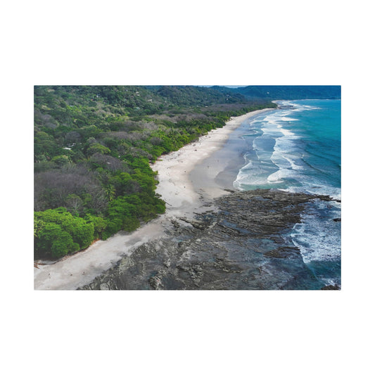 "Tropical Odyssey: The Majestic Splendor of Santa Teresa Beach, Costa Rica"- Canvas