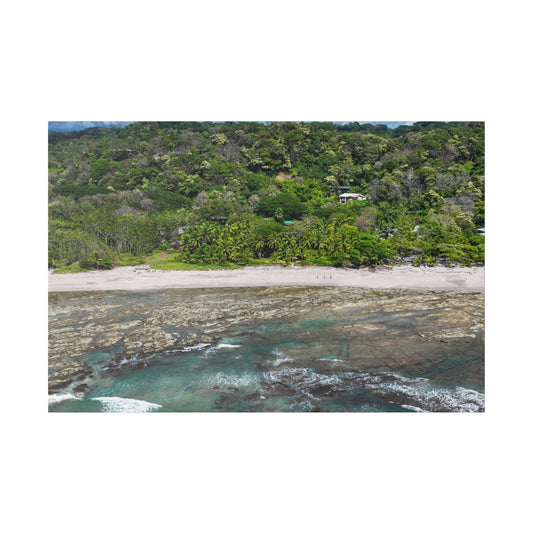 "Whispers of Paradise: Santa Teresa Beach & Malpais Beach, The Tropical Jewels of Costa Rica"- Canvas