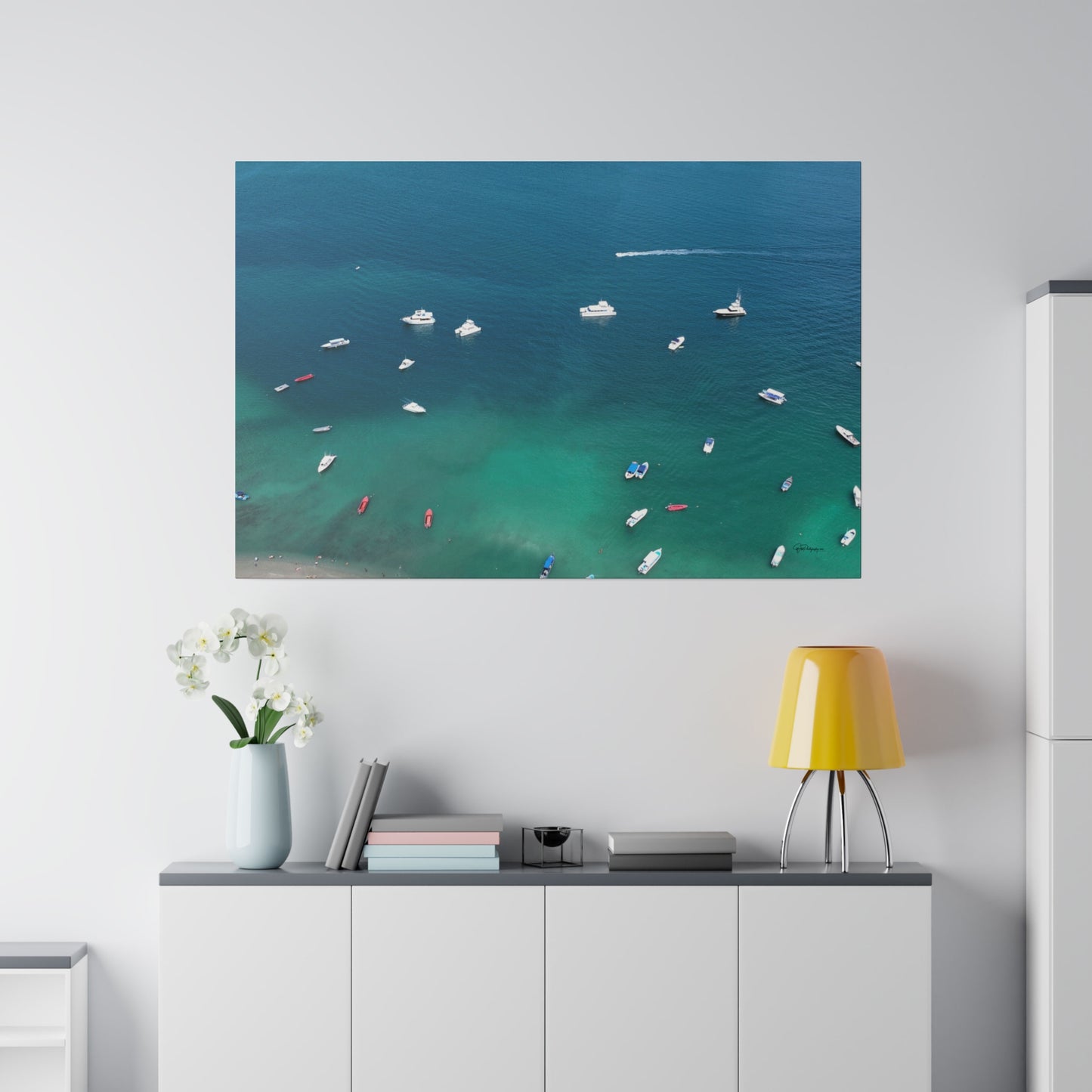 "Whispers of the Waves: A Tropical Escape to Isla Tortuga, Costa Rica"- Canvas