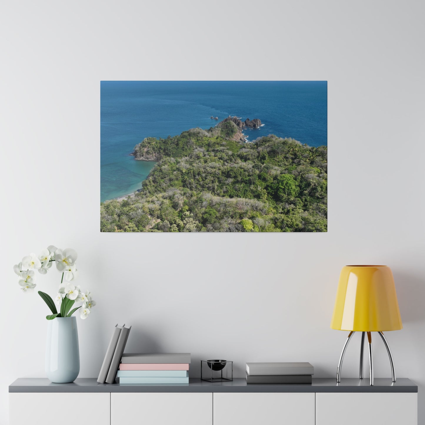 "Paradise Unveiled: The Tropical Tranquility of Isla Tortuga, Costa Rica"- Canvas