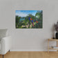 "Journey to the Tropics: Enchanting Laps of the Flying Macaws"- Canvas