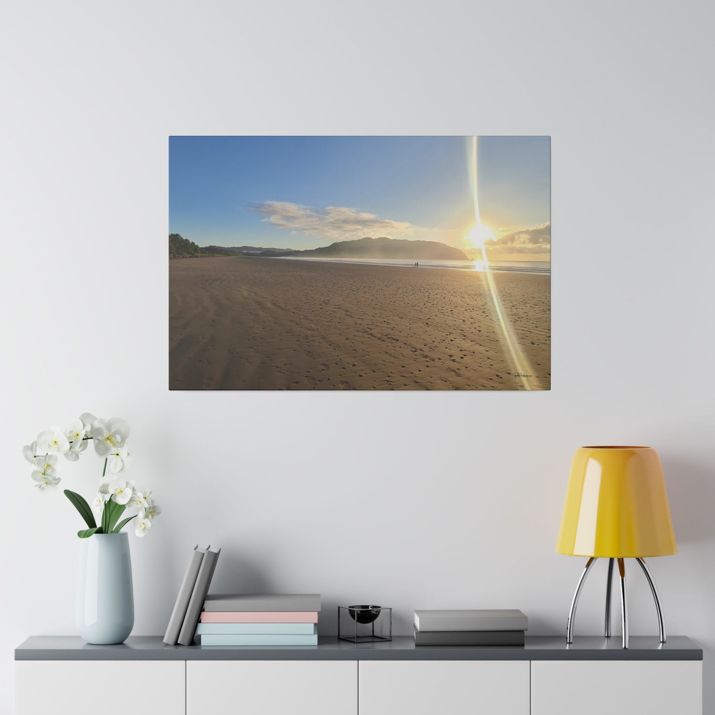 "Paradise Dusk: Costa Rica Sunset Serenade"- Canvas