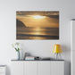 Golden Horizons: Costa Rica Sunrise Serenade- Canvas