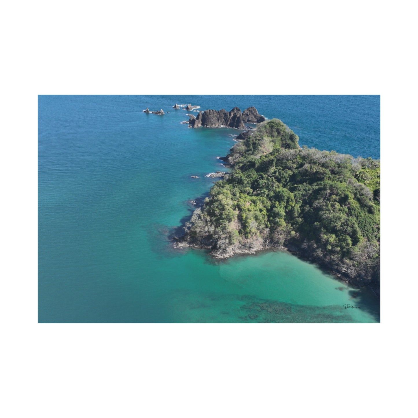 "Paradise Found: Vibrant Vistas of Isla Tortuga, Costa Rica"- Canvas