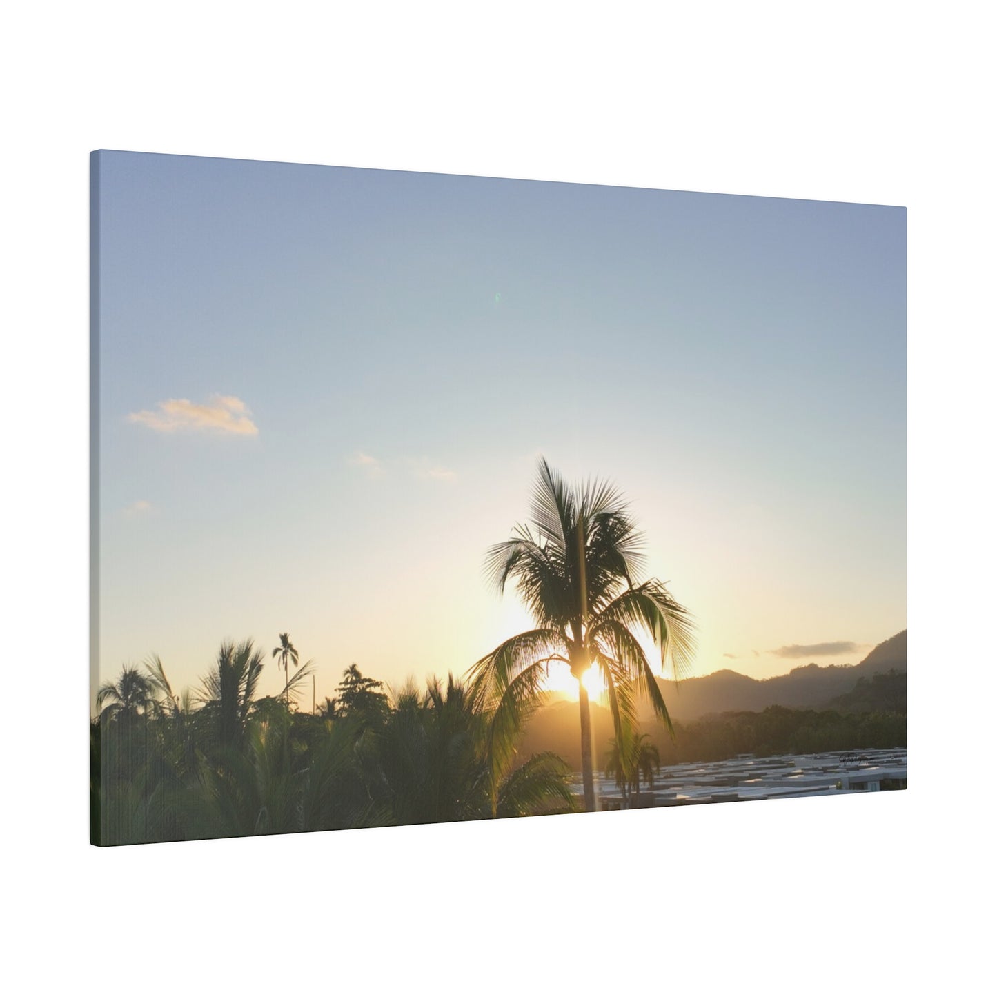 "Radiant Horizons: Costa Rica Sunset Serenade"- Canvas