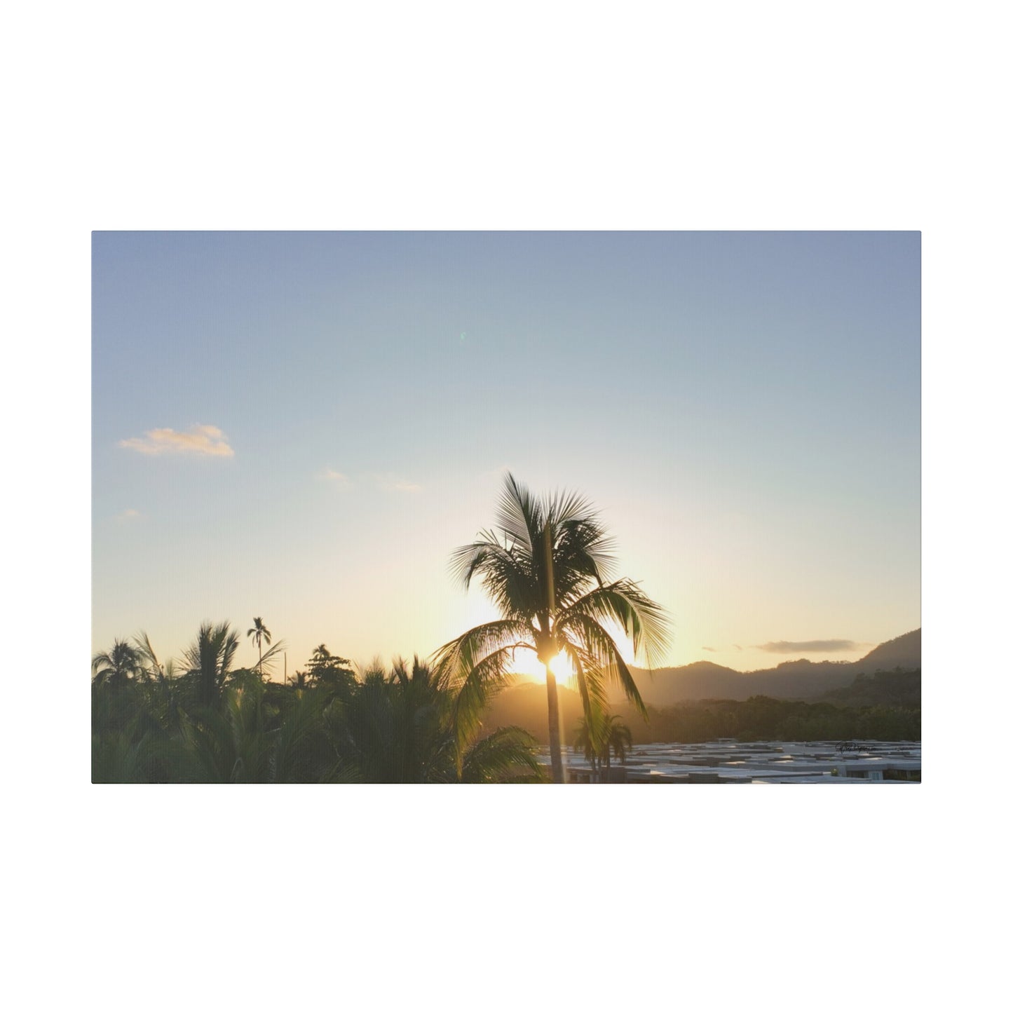"Radiant Horizons: Costa Rica Sunset Serenade"- Canvas
