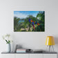 "Journey to the Tropics: Enchanting Laps of the Flying Macaws"- Canvas