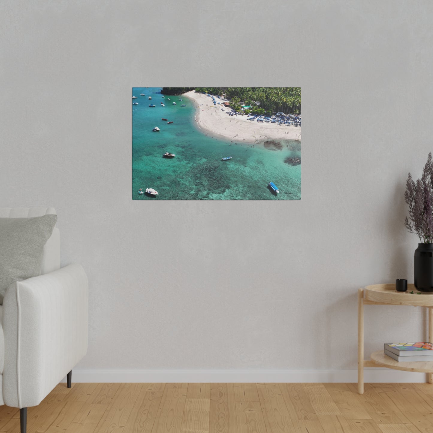 "Enchanted Escape: The Tropical Serenity of Isla Tortuga, Costa Rica"- Canvas